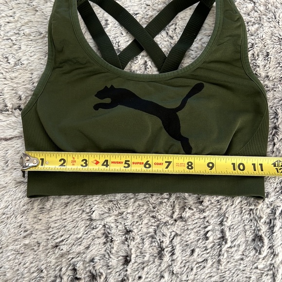 Puma Logo Front Sports Bra Cross strap - Picture 3 of 5